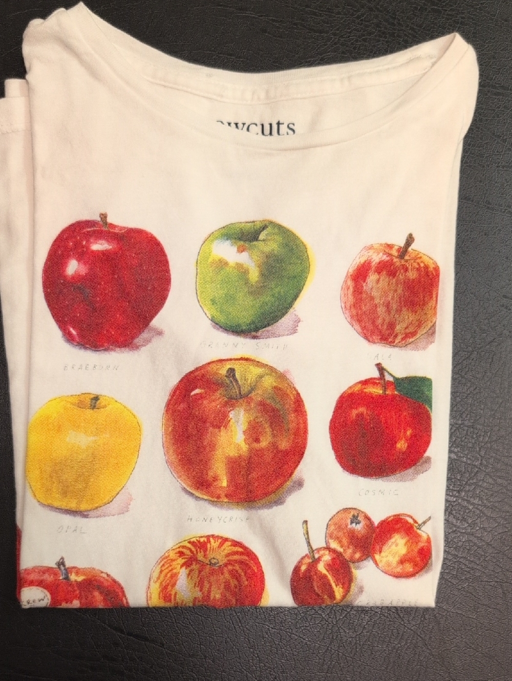 J. Crew Kids Apple Print Short Sleeve Tee - White